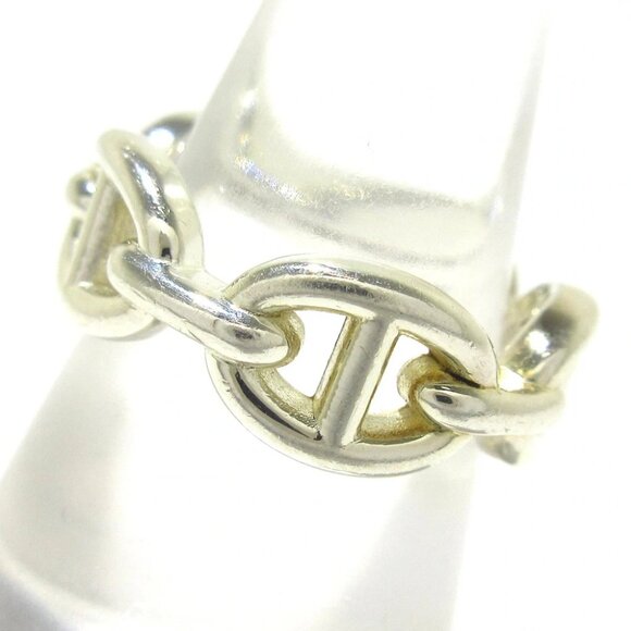 Auth HERMES Chaine D'ancre - Silver 2******** Ring - Picture 5 of 9